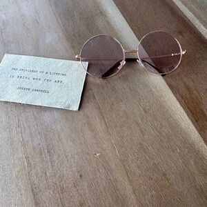 Rose Gold Round Glasses